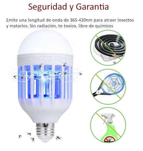 BOMBILLO LED ANTI-MOSQUITOS LUMILED® - atucasastore